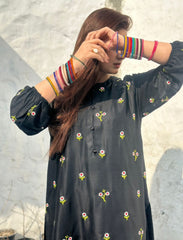 EMBROIDERY CHERRY 2PC DRESS FOR FULL SUMMMER