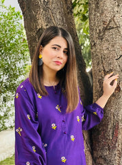 EMBROIDERY CHERRY 2PC DRESS FOR FULL SUMMMER