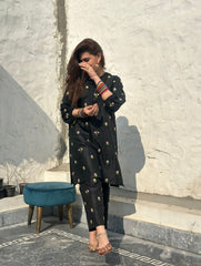 EMBROIDERY CHERRY 2PC DRESS FOR FULL SUMMMER